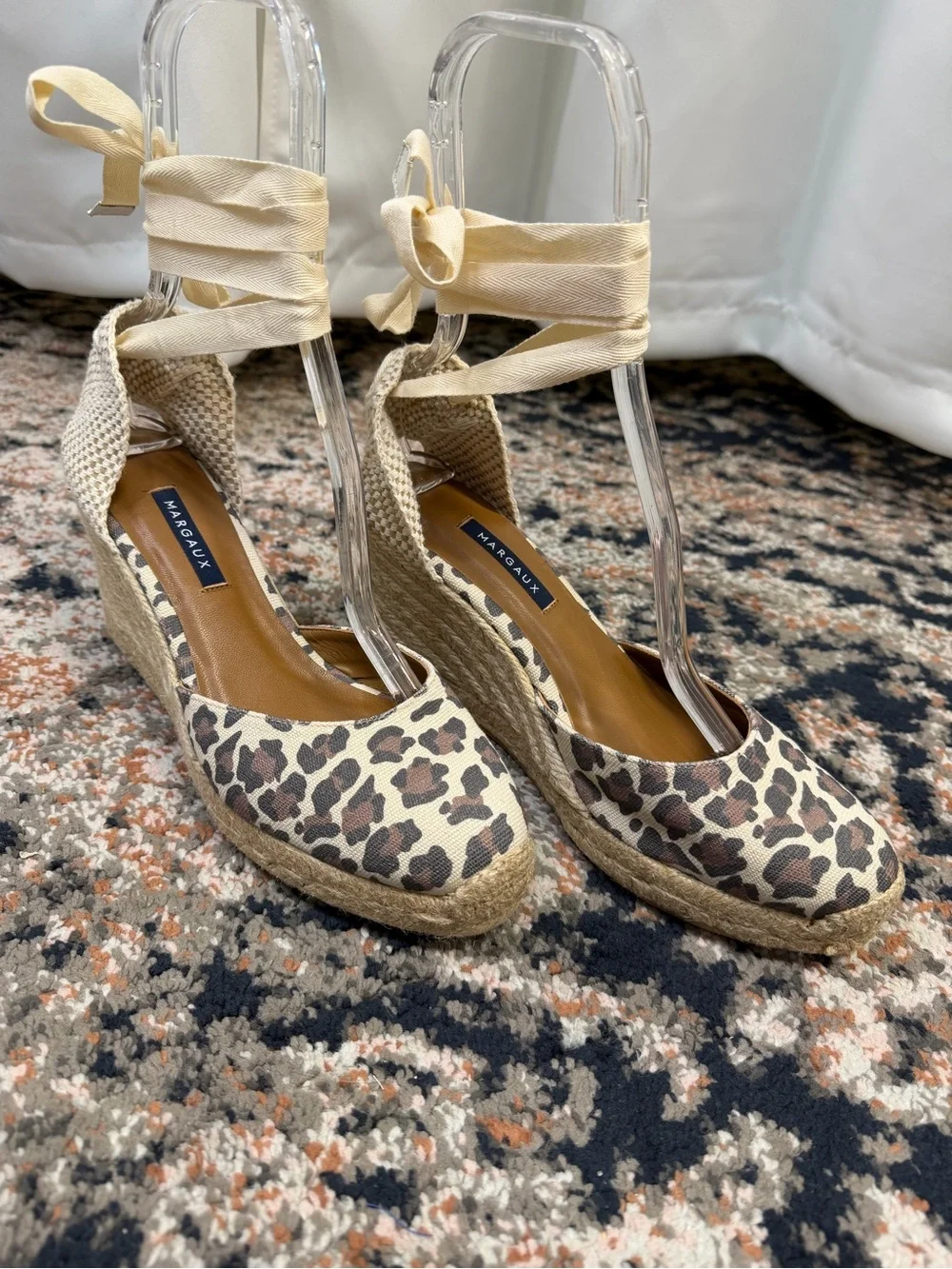 NWOT Margaux ‘Ankle Wrap Espadrille Wedges' in 